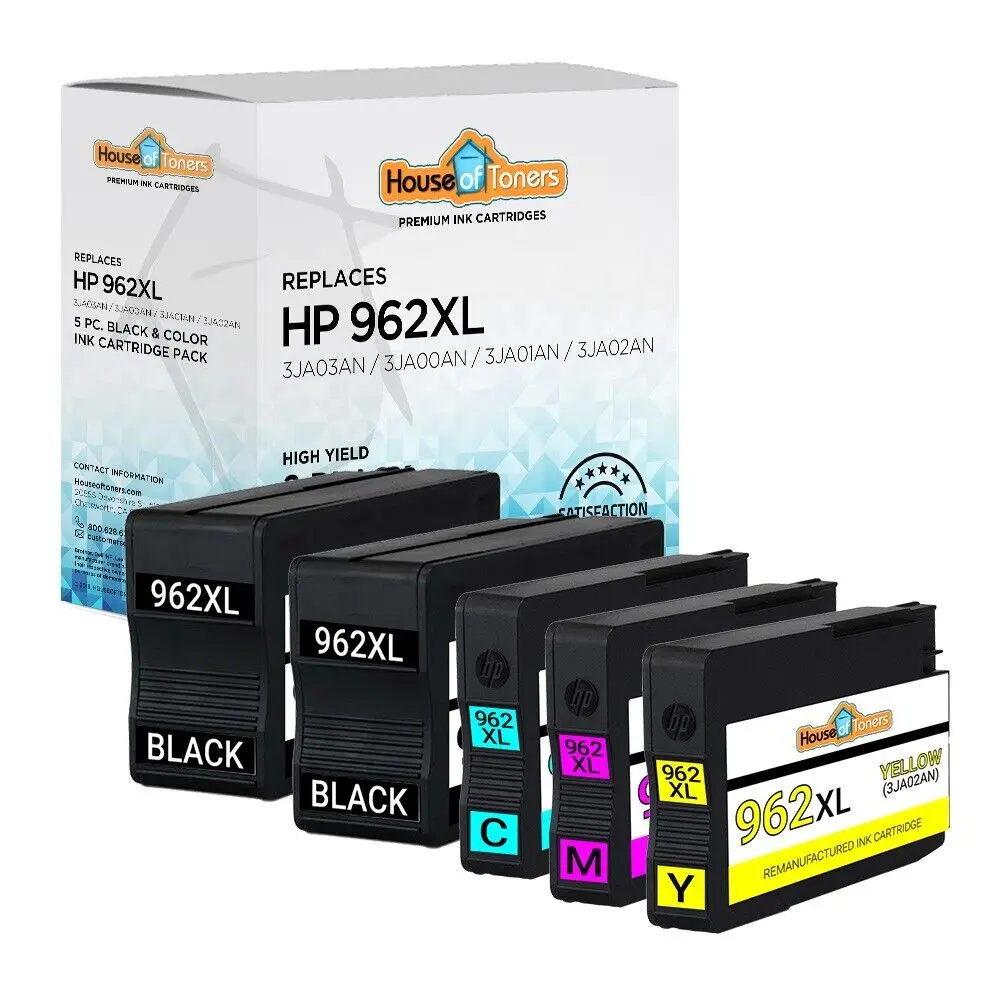 5Pk 962Xl Nuovo Chip Di Inchiostro Per Hp Officejet Pro 9010 9015 9018 9020 9025 All-In-One