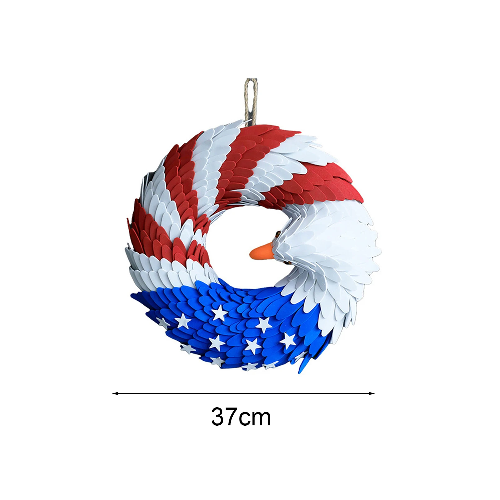 Ring Wreath July 4th Home Decorations Wreath For Patriotic Independence Day  And Red White Blue Wreath Stands for Cemetery - AliExpress