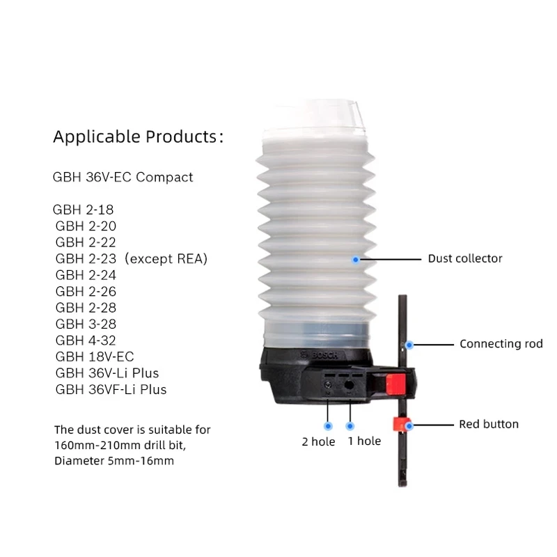 Bosch Electric Hammer Drill Dust Collector Cup