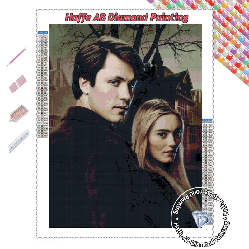 The Winchesters Brothers TV Show Diamond Mosaic Painting AB Drills Supernatural Final Season Poster Wall Art Cross Stitch Decor