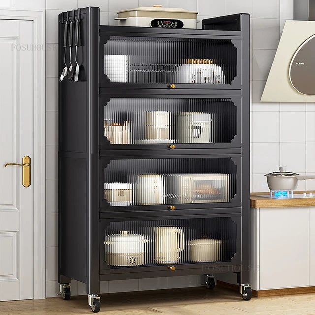 Muebles para cocina organizador alacena para microondas estante metal  gabinetes