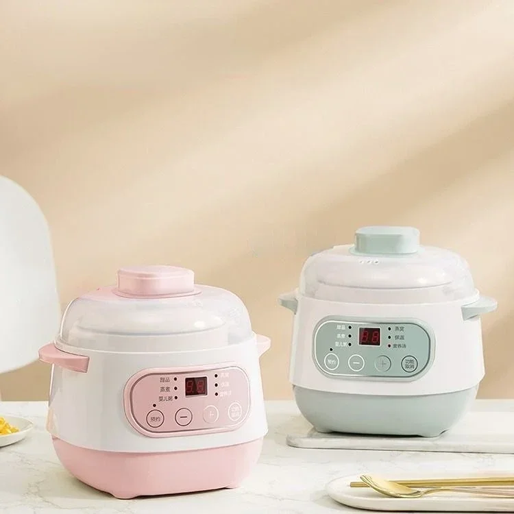 Electric cooking pot Slow Cooker Food Steamer Ceramic Pot Multifunction BirdNest Soup Stew Pregnant Tonic Baby Supplement Heater