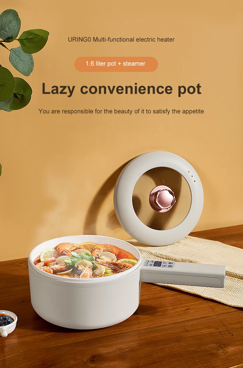 URINGO 1.6 2L Hot Pot Elétrico de