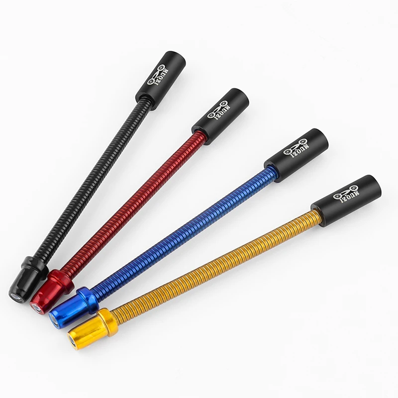 Bicycle Brake Cable Bicycle V Brake Parts MUQZI 2PCS Spring V Brake Noodle Stainless Steel Mountain Road Folding Bike Brake Bend Tube Cable Guide