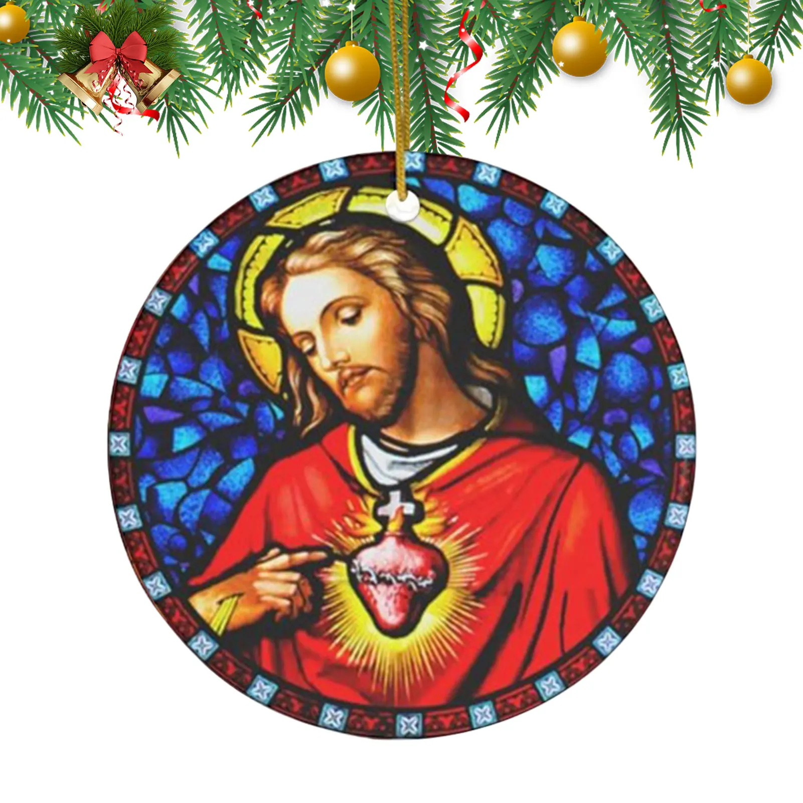 

Подвесные кулоны на рождественскую елку, украшения на день рождения Иисуса, подвесные религиозные украшения, аксессуары для вечерние