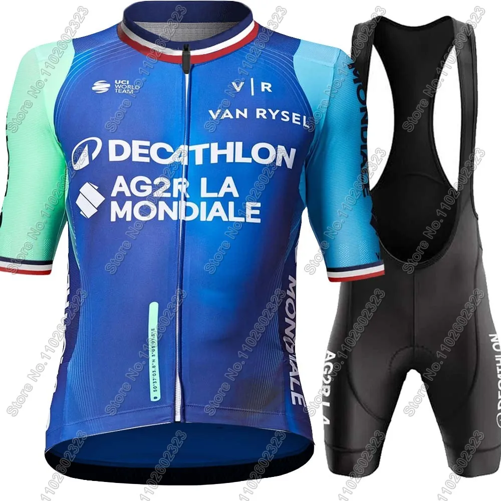 Ag2r Cycling Jersey Set Country Summer France