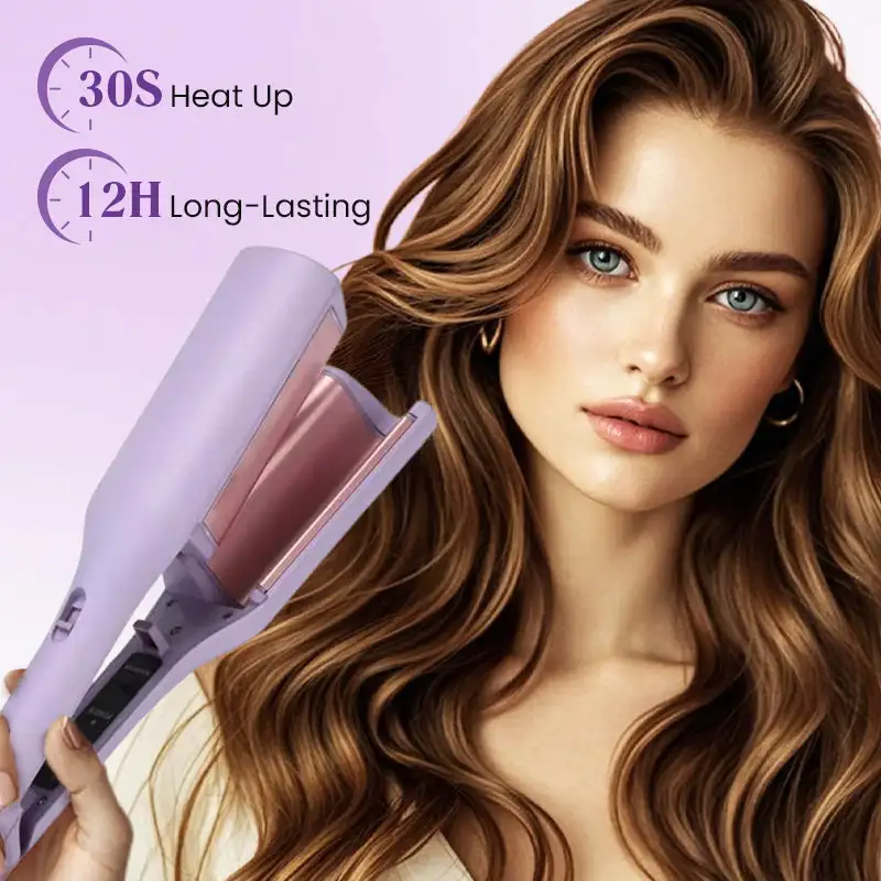 32 millimeter wavy professional French wave hair curler curling iron wave wavy textured fast heating thickening styling tool