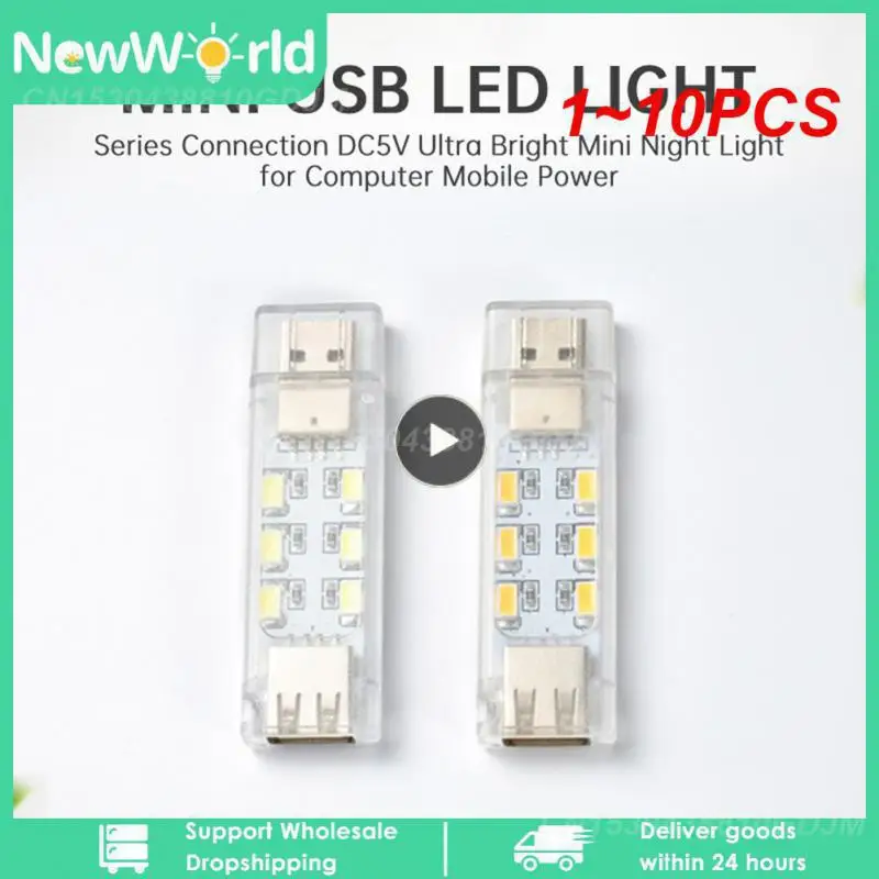 

1~10PCS Night Reading Lamp High Quality Can Be Superimposed Warm And White Light Warm Light White Light Creative Bright 2023 New