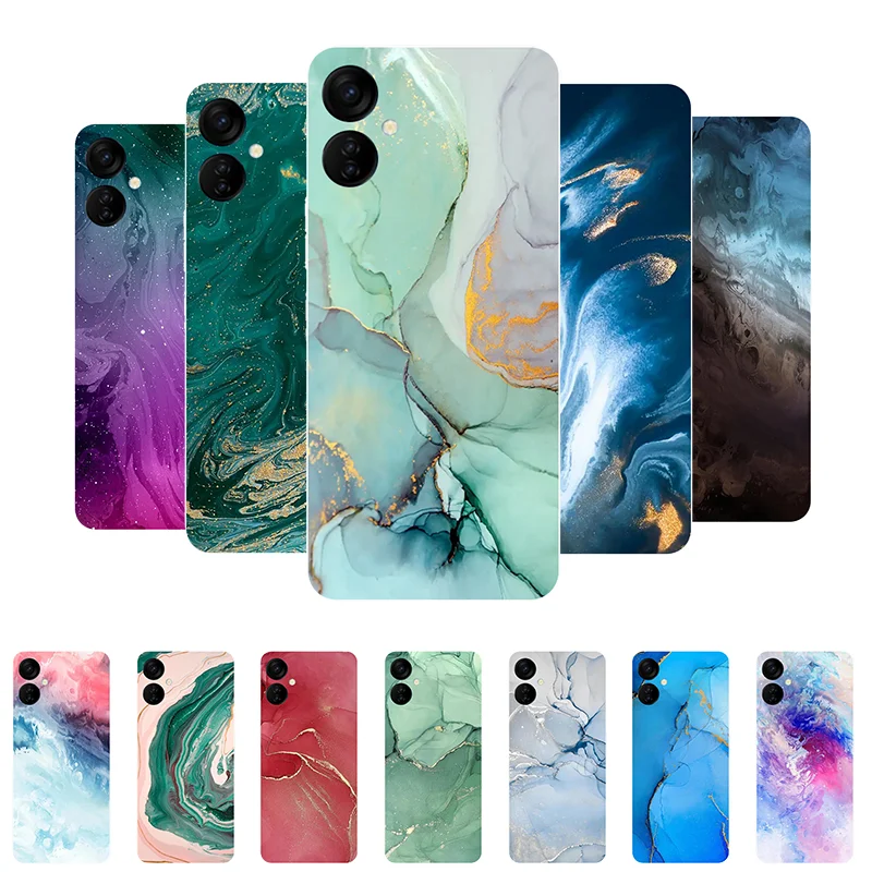 

for Funda Tecno Spark 9 Pro Case Soft Silicone Marble Back Cover Phone Cases for Tecno Spark 9 Pro 4G Case Spark 9Pro Coque 6.6"