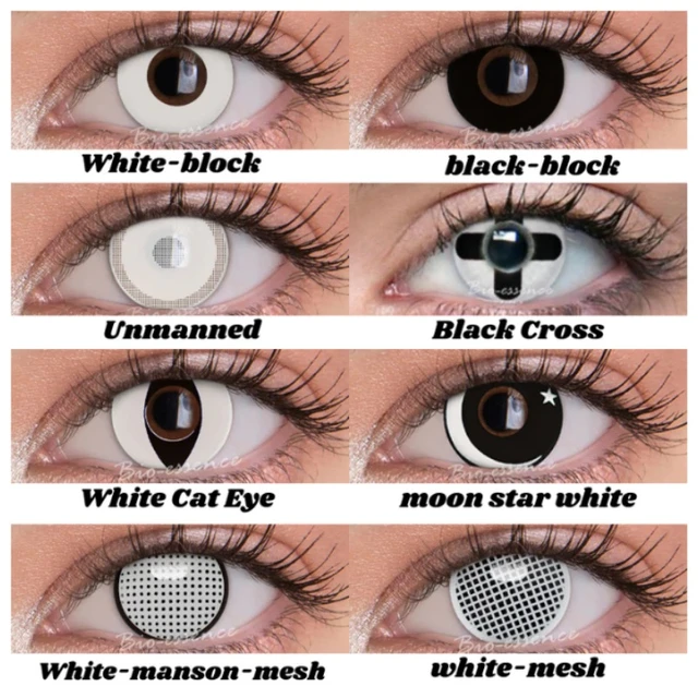 Manson Mesh White Cosplay Contacts