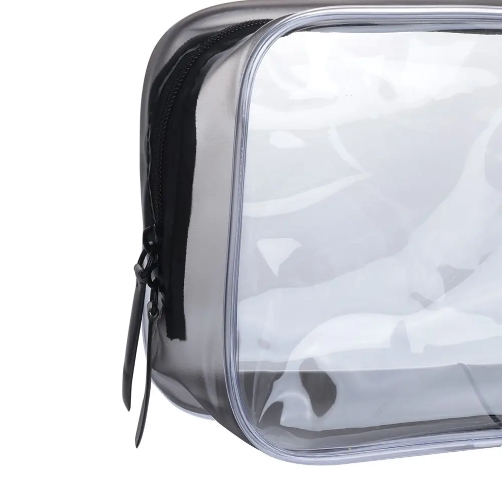 Umweltfreundliche, wasserdichte, transparente Kosmetiktasche mit Reißverschluss, Toilettentasche, Aufbewahrungstasche – Detail 6