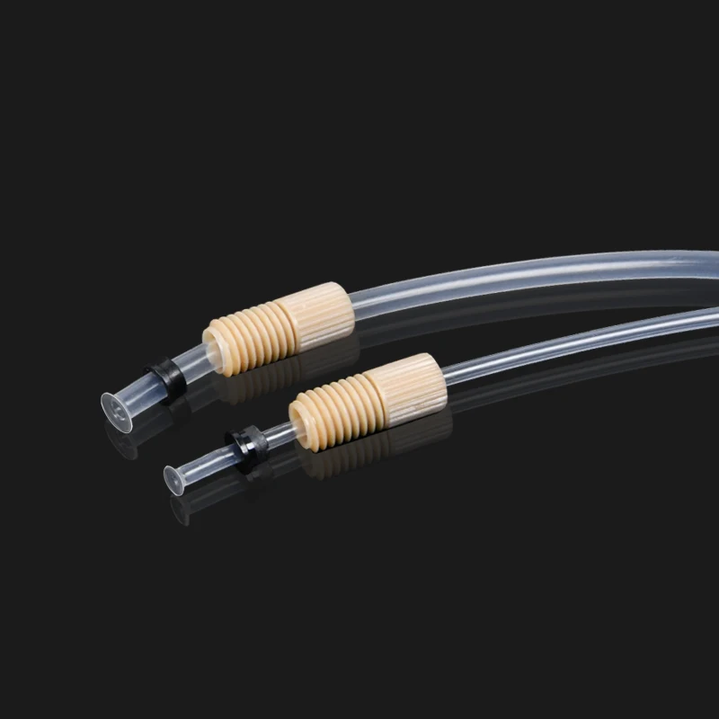 High Temperature Resistance 1/4 28UNF M6 Thread PEEK Joint Hard Pipe