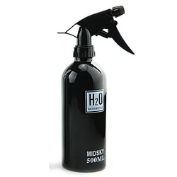 High Pressure Continuous Spray Bottle Atomizer for Hairdressing - Portable Beauty Barber Container, 300/500ML Capacity (500ml Black)