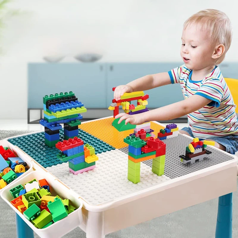 Tall Building Bricks Table, Building Blocks Table , Kids Table