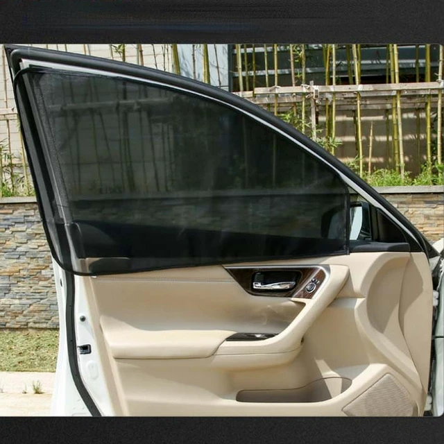 2 Stück magnetisches Auto Sonnenschutz UV-Schutz Auto Vorhang Baby Auto  Fenster Sonnenschutz Seiten fenster Mesh Sonnenblende Sommers chutz folie