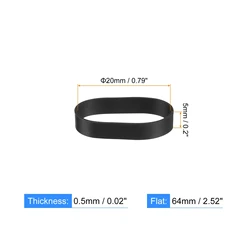Versatile Non - Slip Elastic Silicone Bands for Organizing and Secure Wrapping (20x5mm)