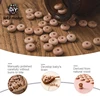 Let's Make 50pc 10mm Beech Abacus Beads Wood Beads Necklace DIY Food Grade Baby Teether Beading Nipple Wood Chain Accessories 5