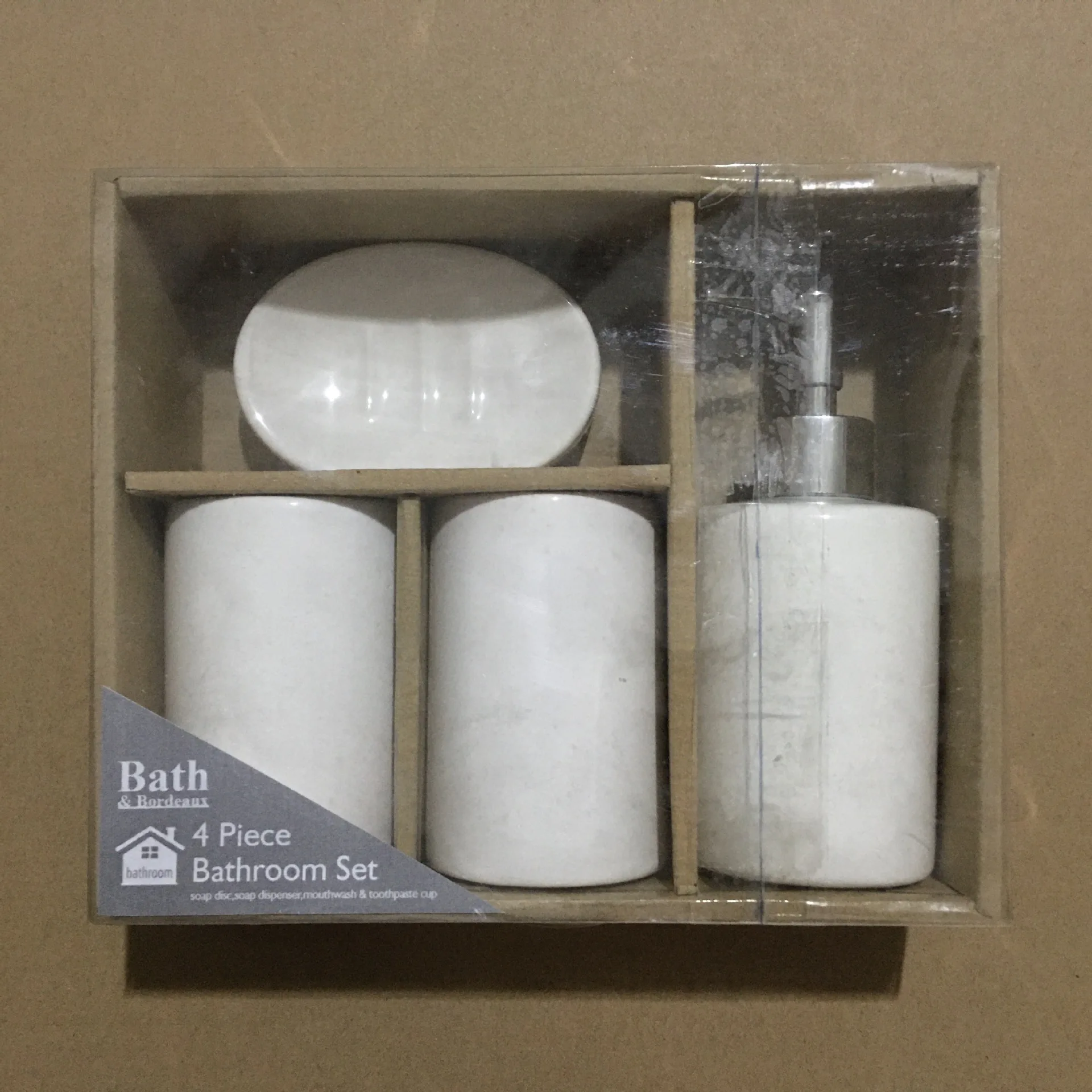 New Toiletry Set Bathroom Supplies Mouthwash Cup Toothbrush Cup Lotion Bottle Soap Dish Bathroom Four Piece Set