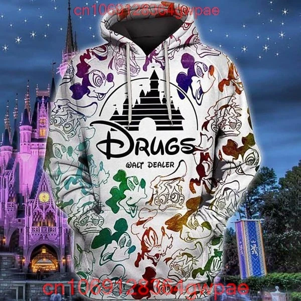 Drugs Walt Dealer Disney 3D Logo Hoodie Oversize Fashion Zipper Hoodie Men  Sweatshirt And Women Hoodie - AliExpress