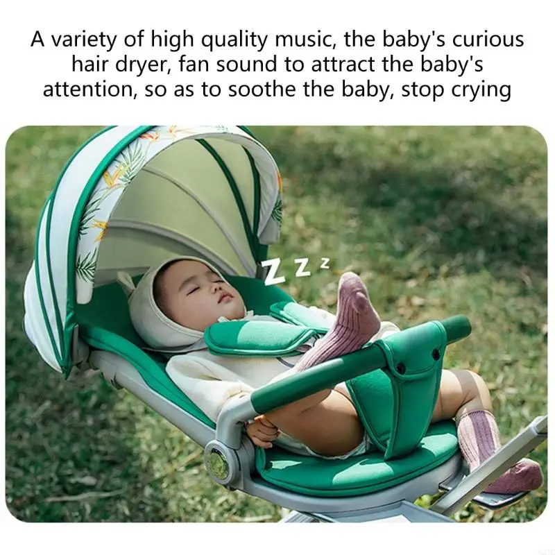 Rechargeable Baby Sleep Soother with Gentle Night Light and White Noise for Newborns Toddler Daily and Travel Use