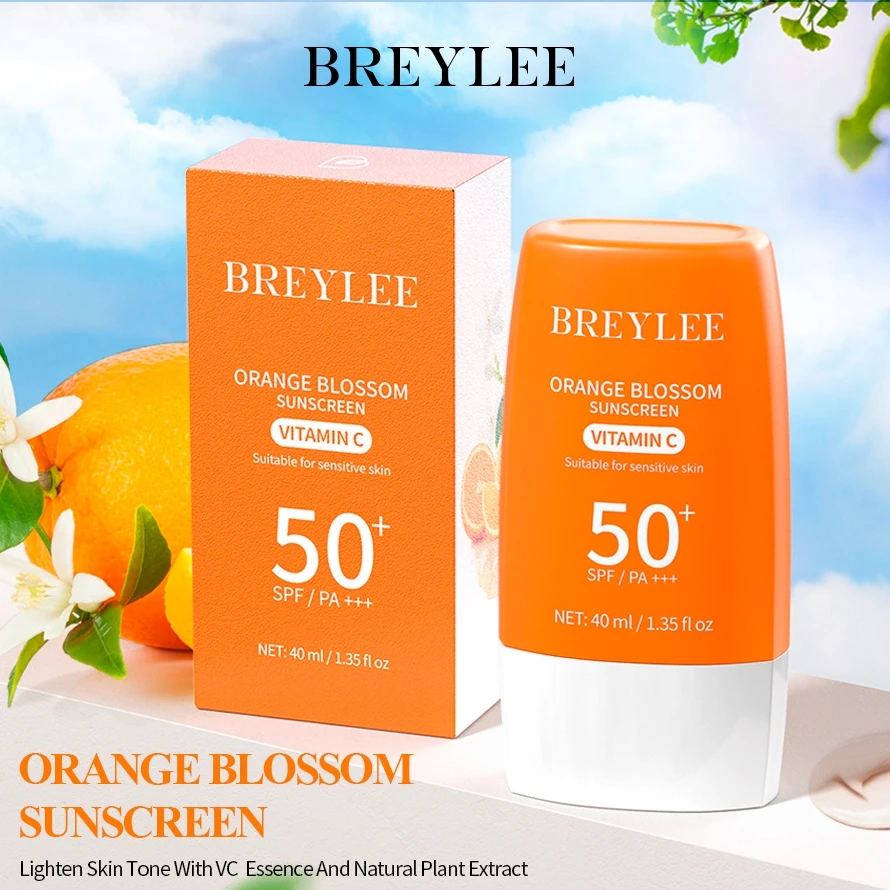 Orange Blossom Sunscreen SPF50+++ Refreshing Translucent Body Care Sunburn Skin Anti-Aging Facial Care Sunscreen 40ml