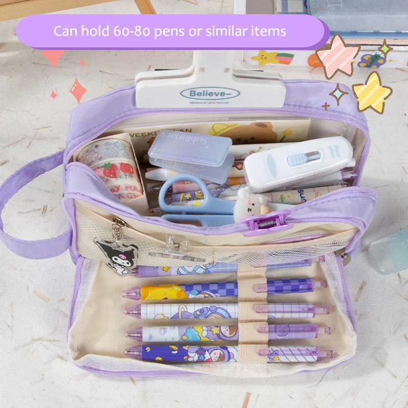 Pencil cases 5 Layer Kawaii Handle Pen Box Students Large Capacity Storage Makeup Organizer School Supplies Office Stationary