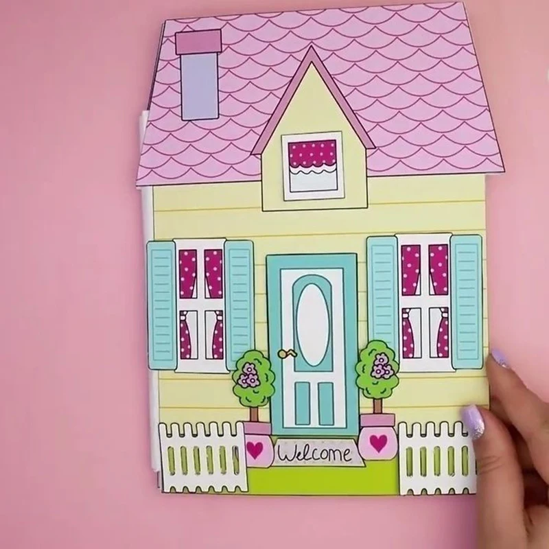 종이 인형 퍼즐, 따뜻한 반제품 재료 패키지, 감압 게임, 조용한 diy 퀴시 종이 책