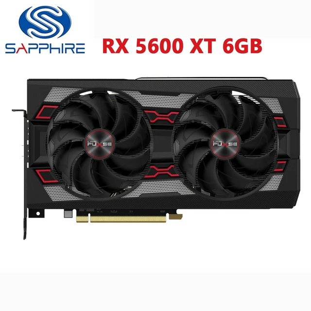 中古サファイアラデオンrx5600 xt 6g d6ビデオカードamd rx5600xt 6gb ...