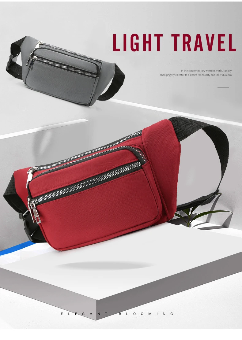Gürteltasche für Damen und Herren, wasserabweisend, große Wander-Hüfttasche, mit allen Handys zum Laufen, Gehen, Reisen – Detail 3
