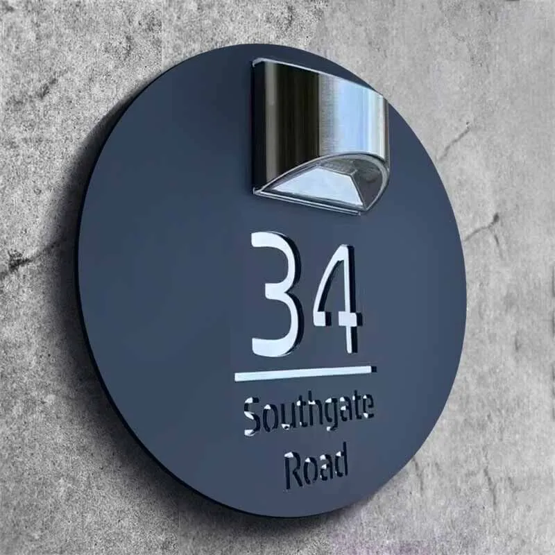 sinal solar personalizado endereco para 01