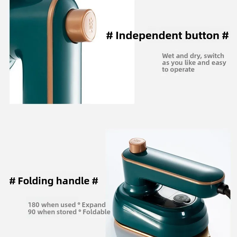 مكواة بخار صغيرة مكوّاة محمولة حجم السفر الملابس م...