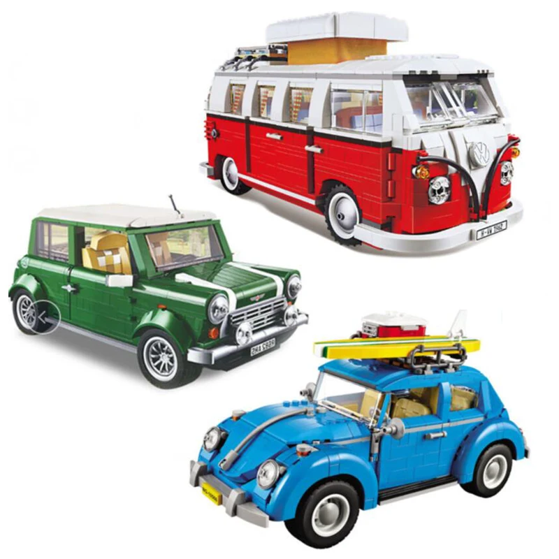 

В наличии, новинка 500 г., Автомобильный дом-Кемпер VW T1, модель 10220, 10271, 10252, строительные блоки для мини-медного автомобиля, игрушечный автомобиль, игрушки