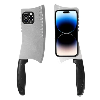 Funda de teléfono con cuchillo de cocina 3D creativo para iPhone 17 16 15 14 13 12 11 Pro Max, Funda divertida y loca para Funda iphone 11 Promax 1