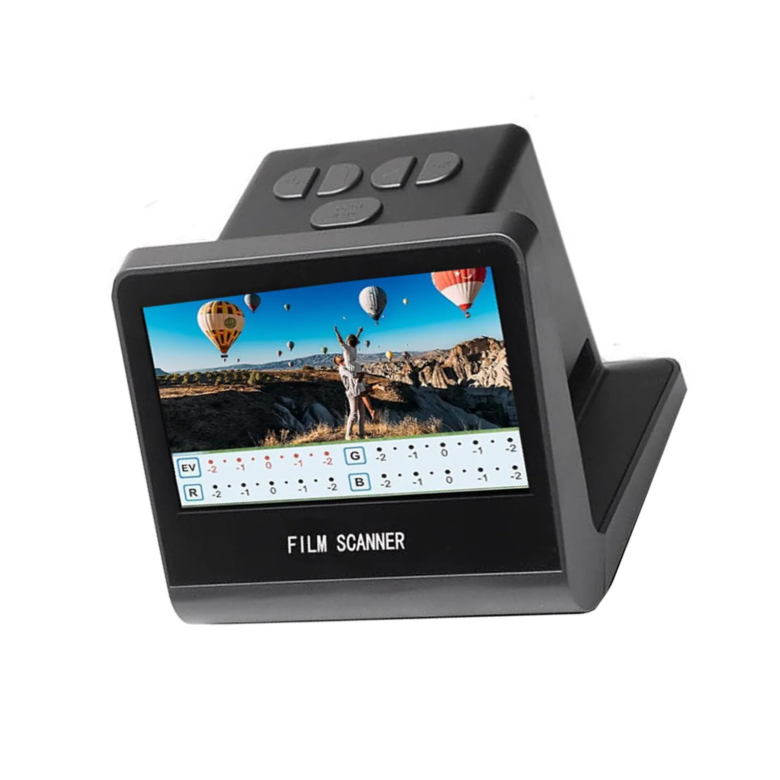 Film Scanner 22MP Film and Slide Scanner 5in Color HD LED Screen Convert Black Negative Monochrome Slides Into JPEG Photos