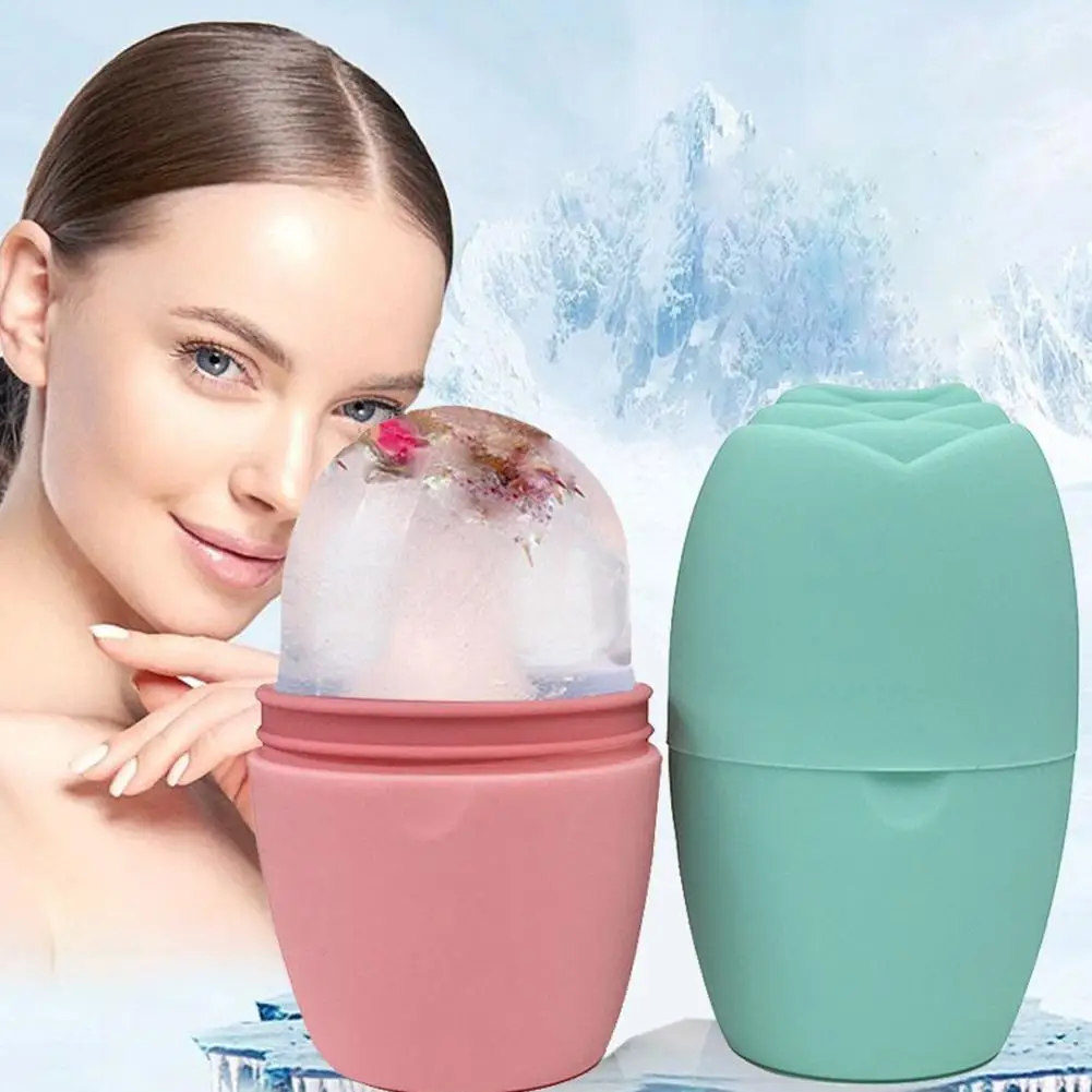 

1pcs Ice Face Roller Women Skin Care Beauty Tool Solid Silicone Massager Ice Ball Color Face Contouring Lifting B2E9