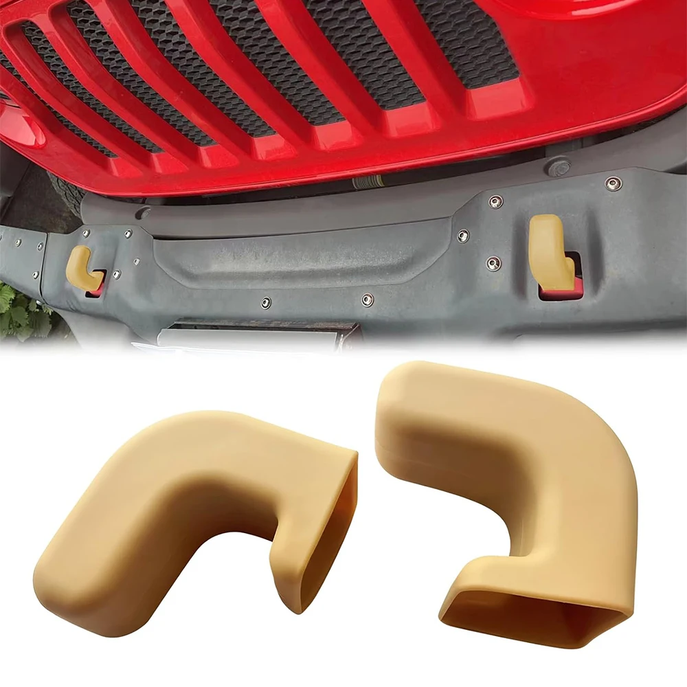 Paraurti anteriore Gancio di traino Copertura protettiva Cuscino in gomma per Jeep Wrangler JK JL Gladiator JT 2007-2024  34