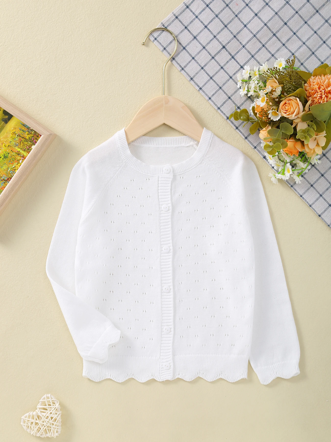Girl's Knit Cardigan Jacket For Spring And Autumn kids sweater