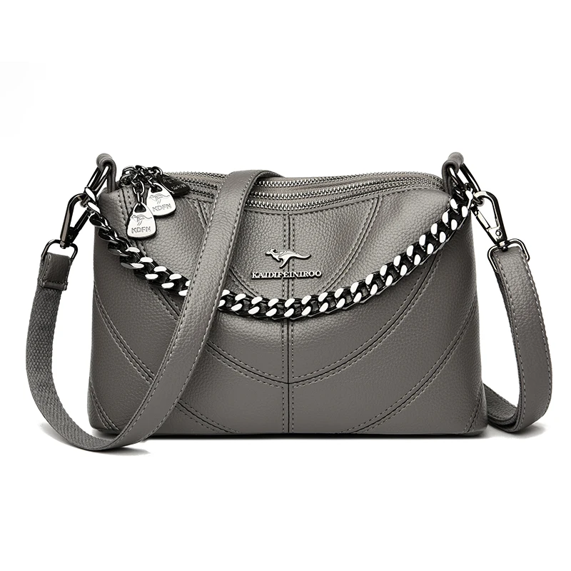 Borsa tote da donna in pelle di alta qualità Borse a tracolla a tracolla da donna in morbida pelle bovina di lusso 2025 Borsa a tracolla femminile di moda - immagine 4