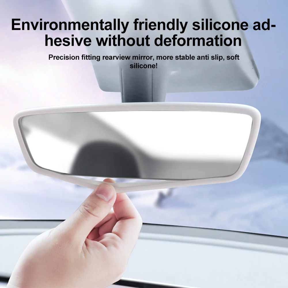 Car Rearview Mirror Cover for Tesla Model 3 Y S X Silicone Rubber Case Rearview Protector Cover Auto Interior Accessories rearview mirror protector,rearview mirror,rearview mirror cover,carbon fiber mirror cover