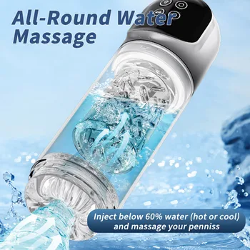 7 Rotating Sucking Water SPA Automatic Male Masturbator Cup Real Pussy Blowjob Machine Adult Masturbation Sex Toys For Men Male