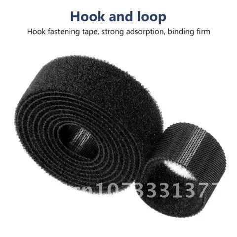 

Roll 1/3/5M Self Adhesive Fastener Tape 10mm 15mm Strong Hooks Loops Reusable Cable Tie Tape TV Organizer DIY Accessories