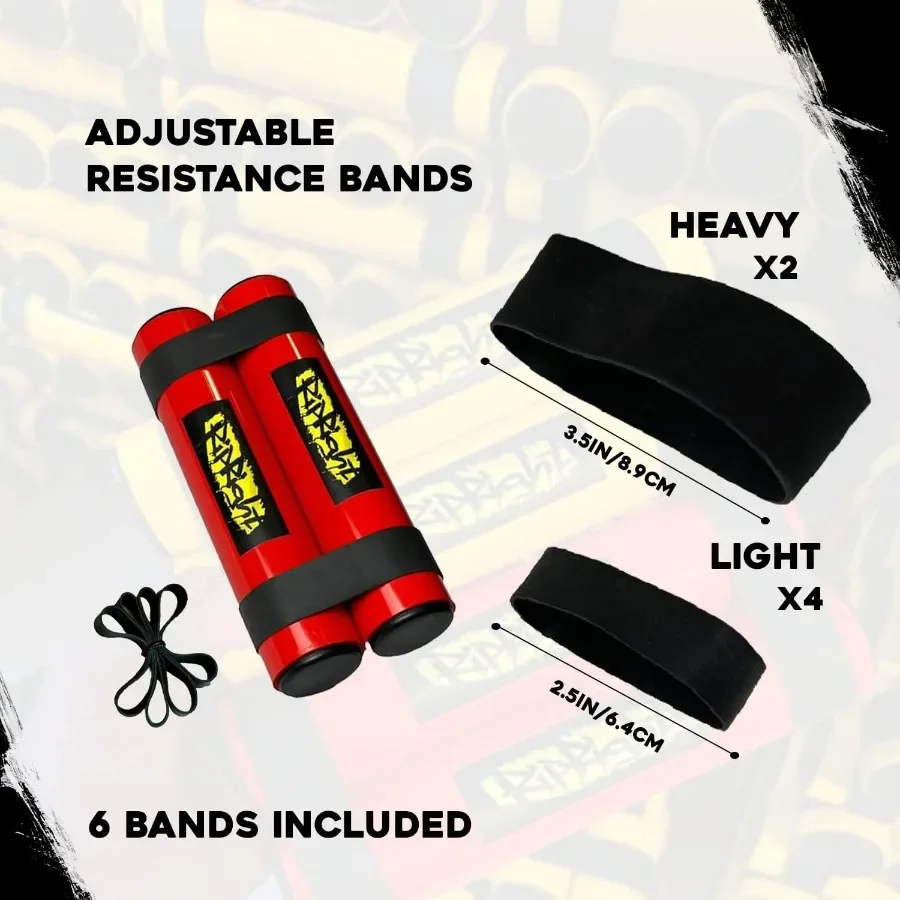 RipStick, Workout Equipment for Joint Rehab, Shoulder and Resistance Training, Muscle Building and Core Workout Equipment with 6