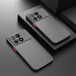 Ultimate Shockproof Armor Matte Phone Case - Rugged Protective Bumper Cover for POCO F6 Pro (Black)