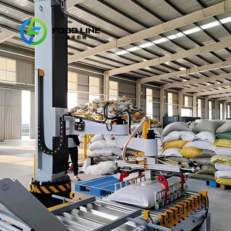 Robot Pallettizzatore Automatico: Soluzione Efficace per l'Impilamento di Cartoni e Sacchi in Magazzino, Meccanismo Flessibile - immagine 5
