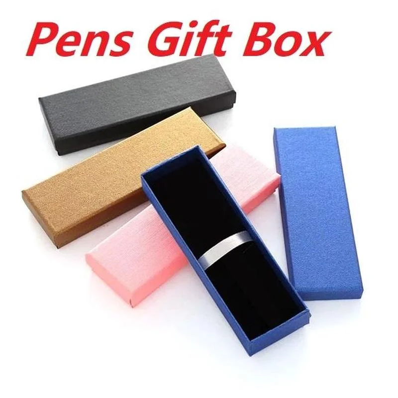 

1Pcs Creative Empty Jewelry Gift Boxes Pencil Case School Office Stationery Gift Signature Version Packaging Flocking Lined Box