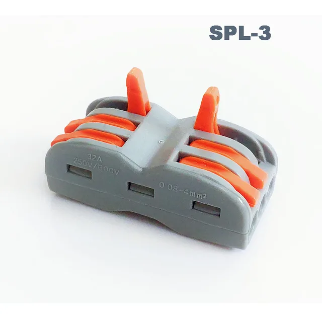Wire Connector SPL 212 plug in waterproof connector Compact electrical fast connection Universal Terminal Block power connector SPL-3