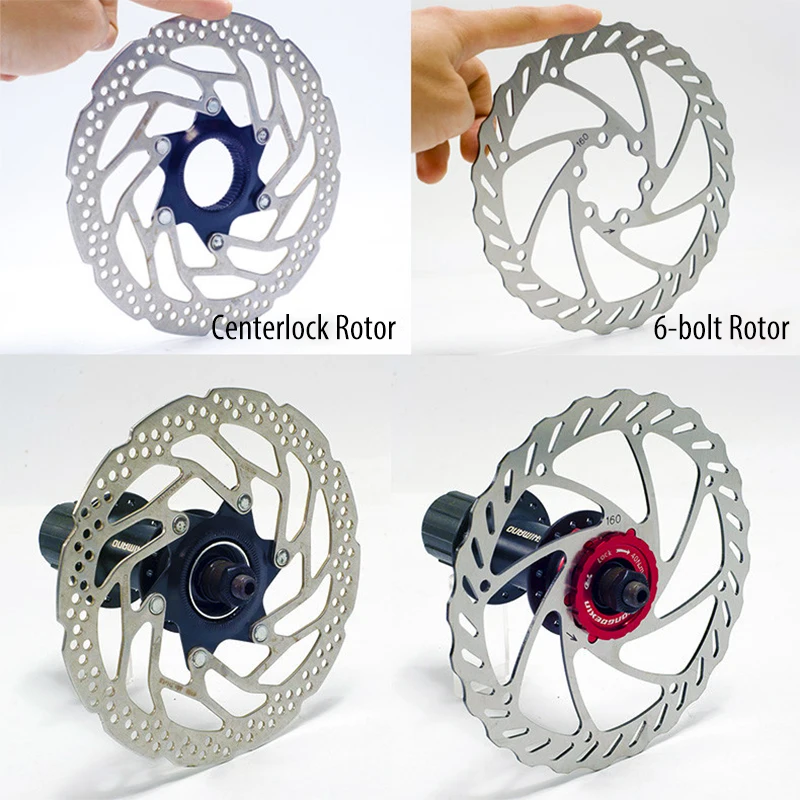 Aluminum Center-Lock Hubs To 6-Bolt Disc Brake Rotor Adapter For Converting Shimano Center-Lock Hubs To Fit 6-Bolts Rotors,Center-Lock Adapter For 12mm Thru-Axle Hub,fit 6 Rotors,QR Compatible Version