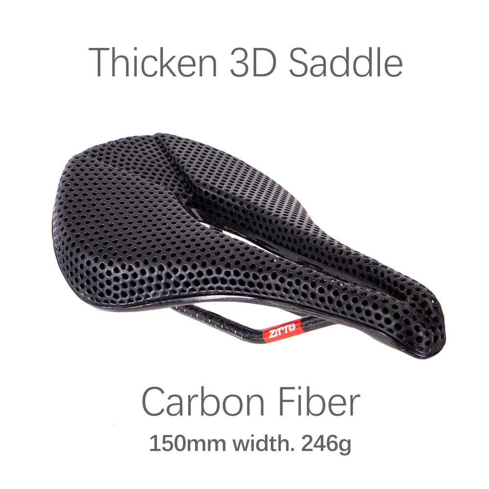 ZTTO Bicycle 3D Printed Saddle Titanium Carbon Rails Ti Power