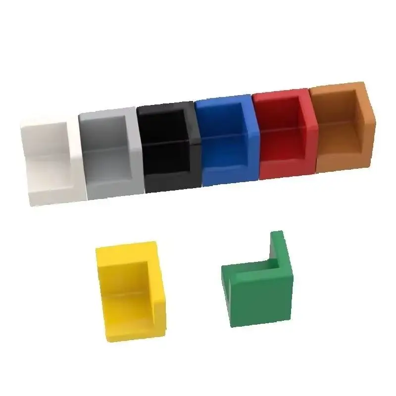 10PCS 6231 코너 벽 패널 빌딩 블록 Moc 컬러 액세서리 벽돌 어린이 장난감 조립 선물과 호환 가능