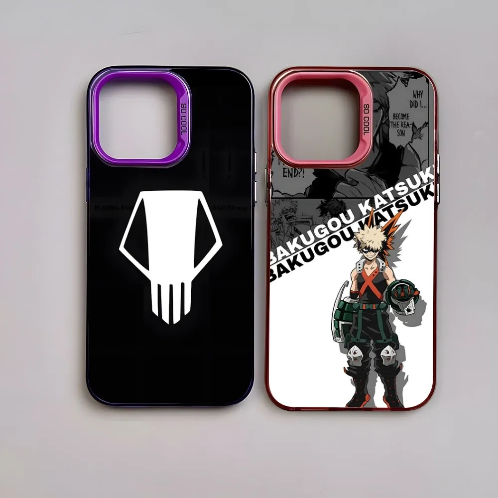My Hero Academia Bakugo Katsuki Custodia Per Telefono Trendy Brand Color Silver Trendy Phone Case Per Iphone 15 14 13 12 Pro Max 11 2023